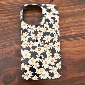 Loopy Case Black and White Floral Phone Case